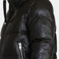 Čierna štýlová krátka koženná bunda Starlight ROCKANDBLUE
